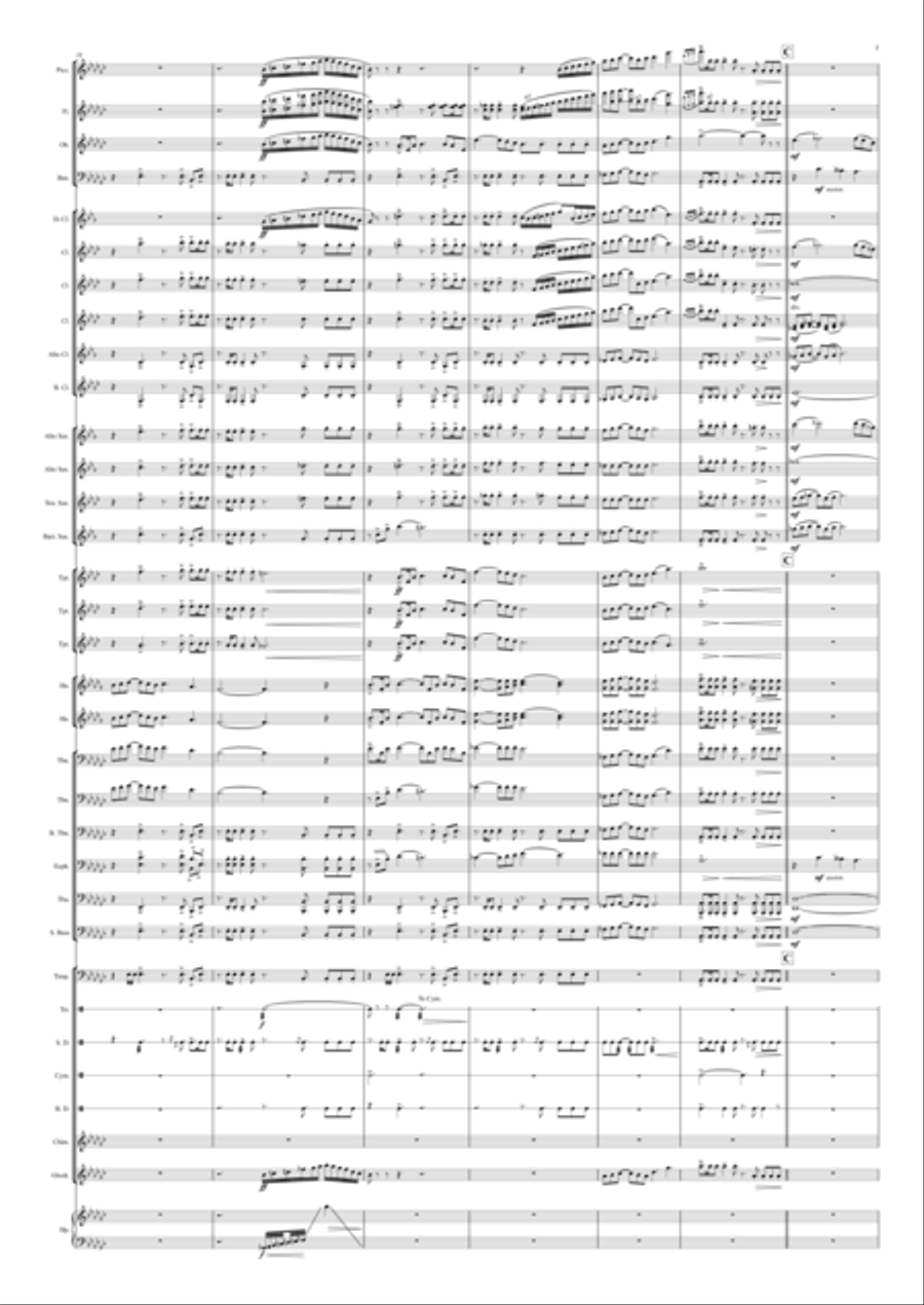 Proof Of A Hero Concert Band scores gallery preview page 5