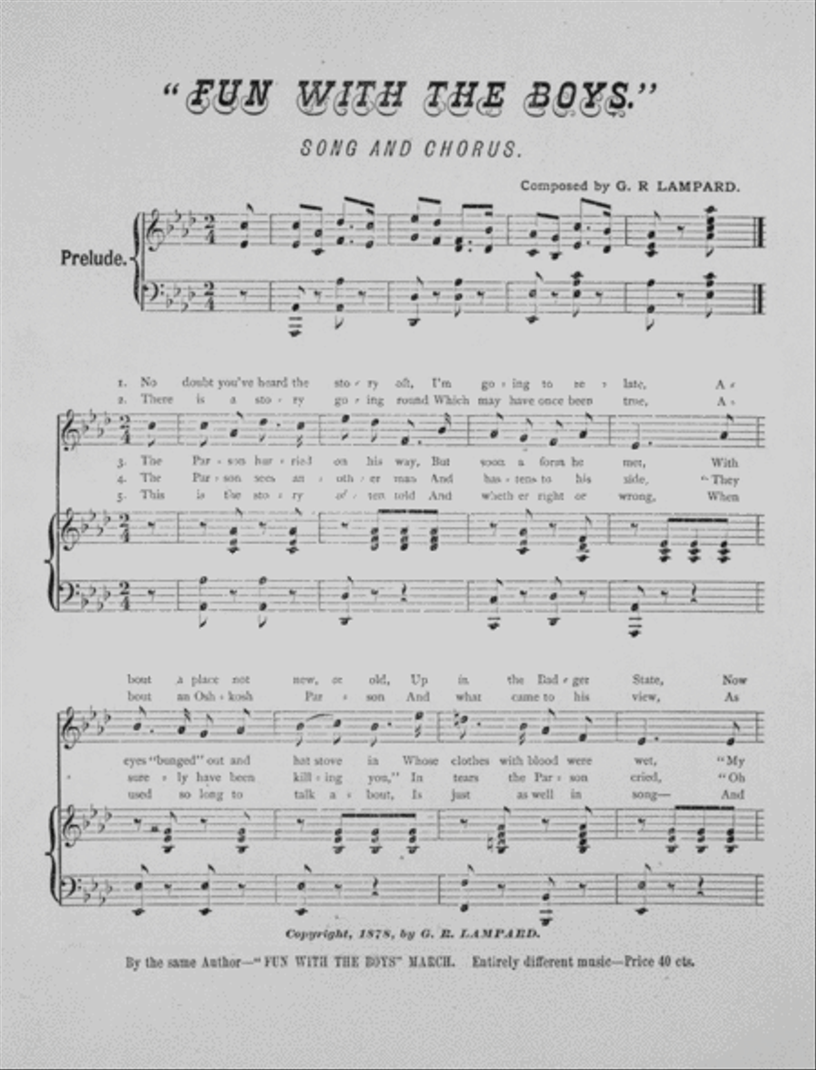 Fun With the Boys. Song and Chorus Choir scores gallery preview page 2