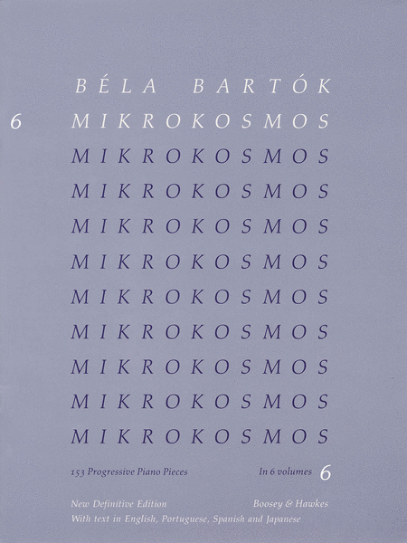 Bela Bartok: Mikrokosmos - Volume 6 (Blue)