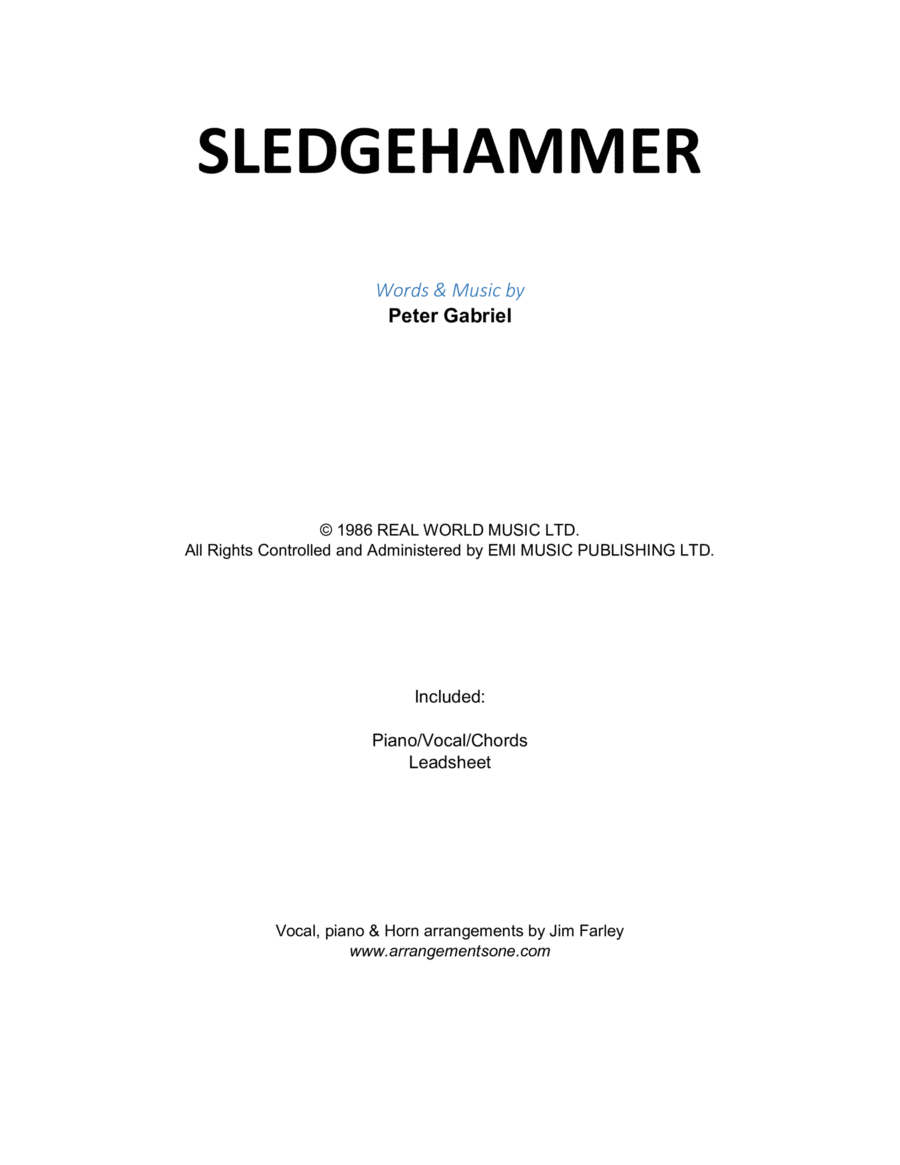 Sledgehammer Voice scores gallery preview page 1