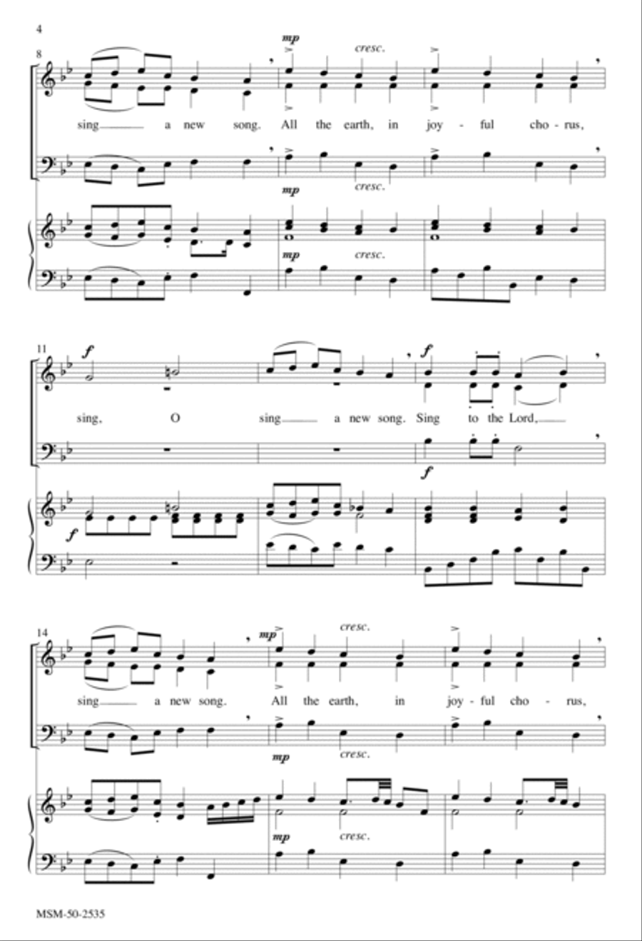 Sing to the Lord a New Song 3-Part scores gallery preview page 3