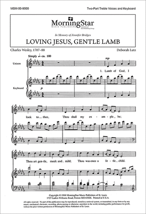 Book cover for Loving Jesus, Gentle Lamb