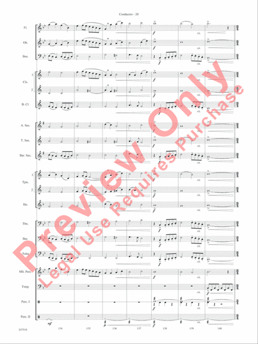 Harry Potter and the Goblet of Fire, Selections from Concert Band scores gallery preview page 23