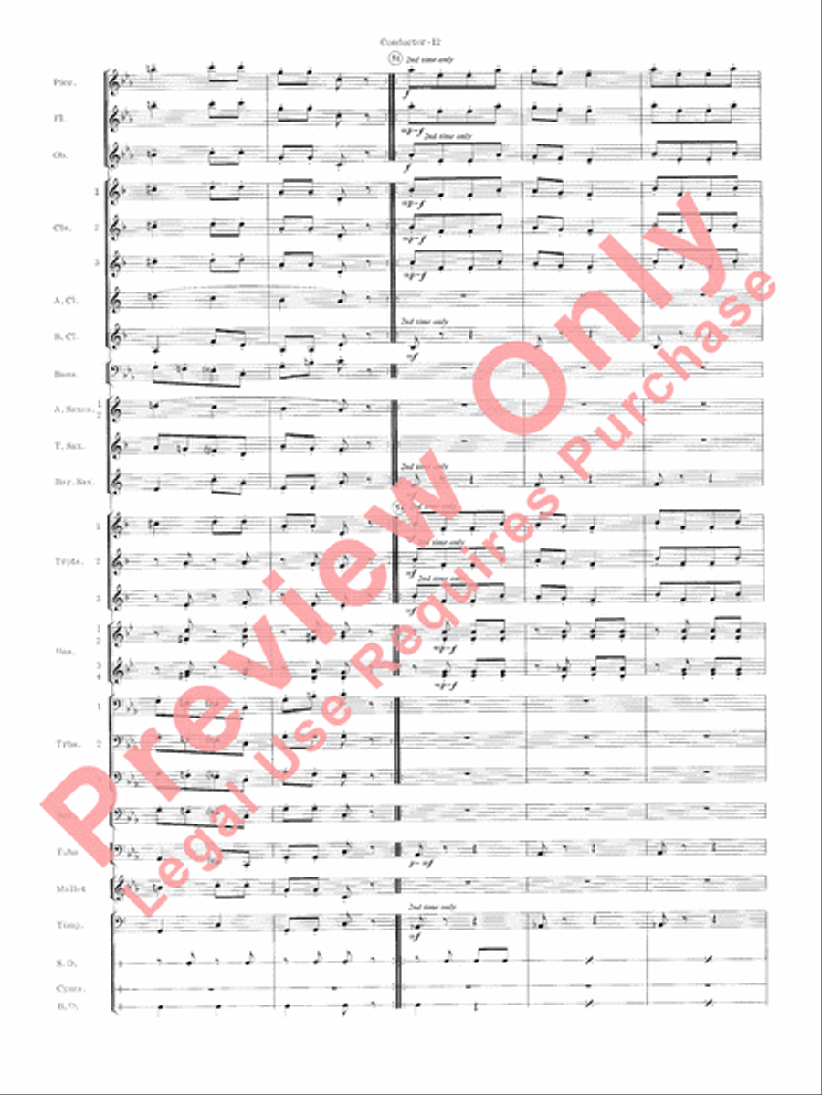 Carmen Suite Concert Band scores gallery preview page 14