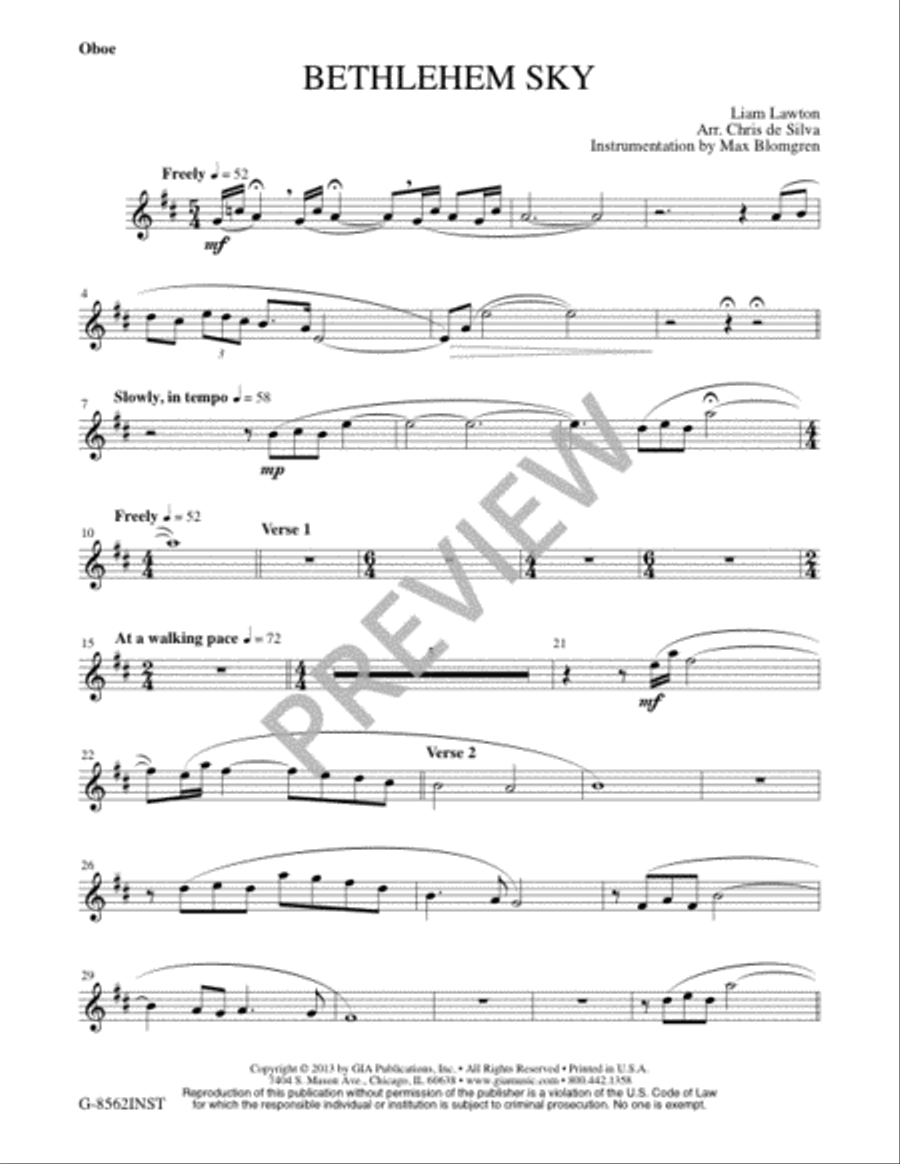 Bethlehem Sky - Instrument edition Flute scores gallery preview page 3