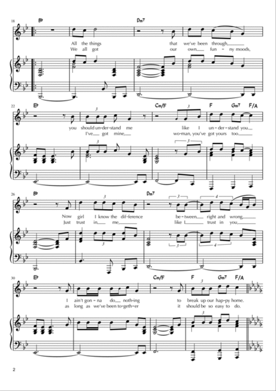 If You Don't Know Me By Now Piano, Vocal, Guitar scores gallery preview page 2