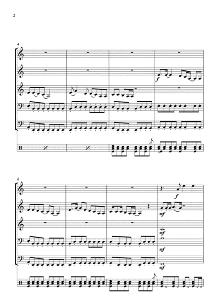 Rolling In The Deep Small Ensemble scores gallery preview page 2