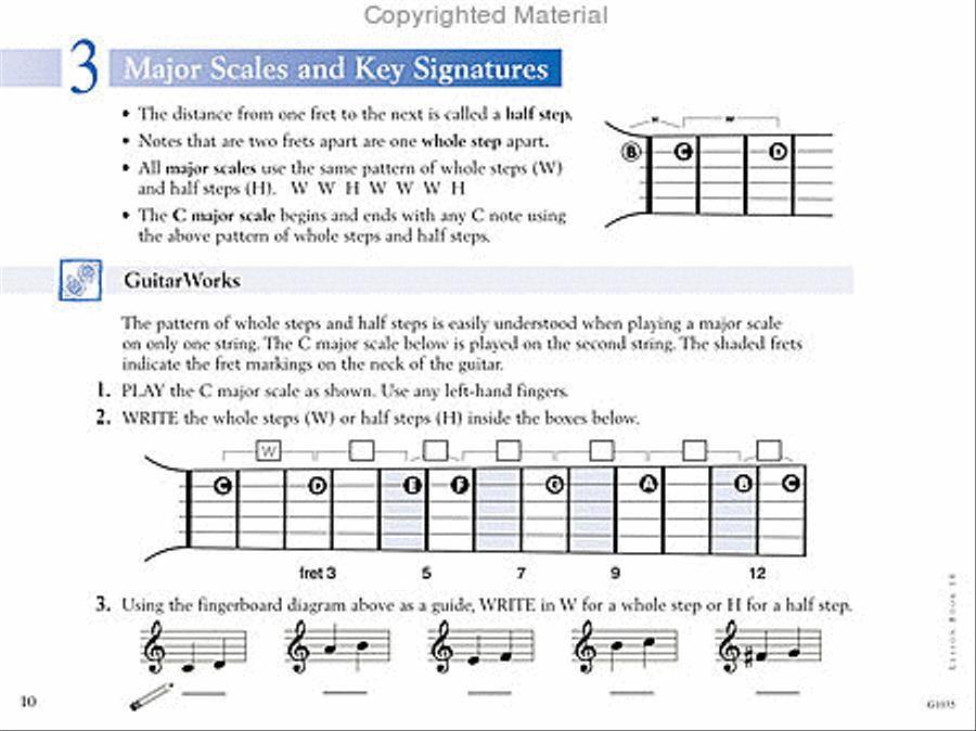 The FJH Young Beginner Guitar Method - Theory Activity Book 3 Guitar scores gallery preview page 3
