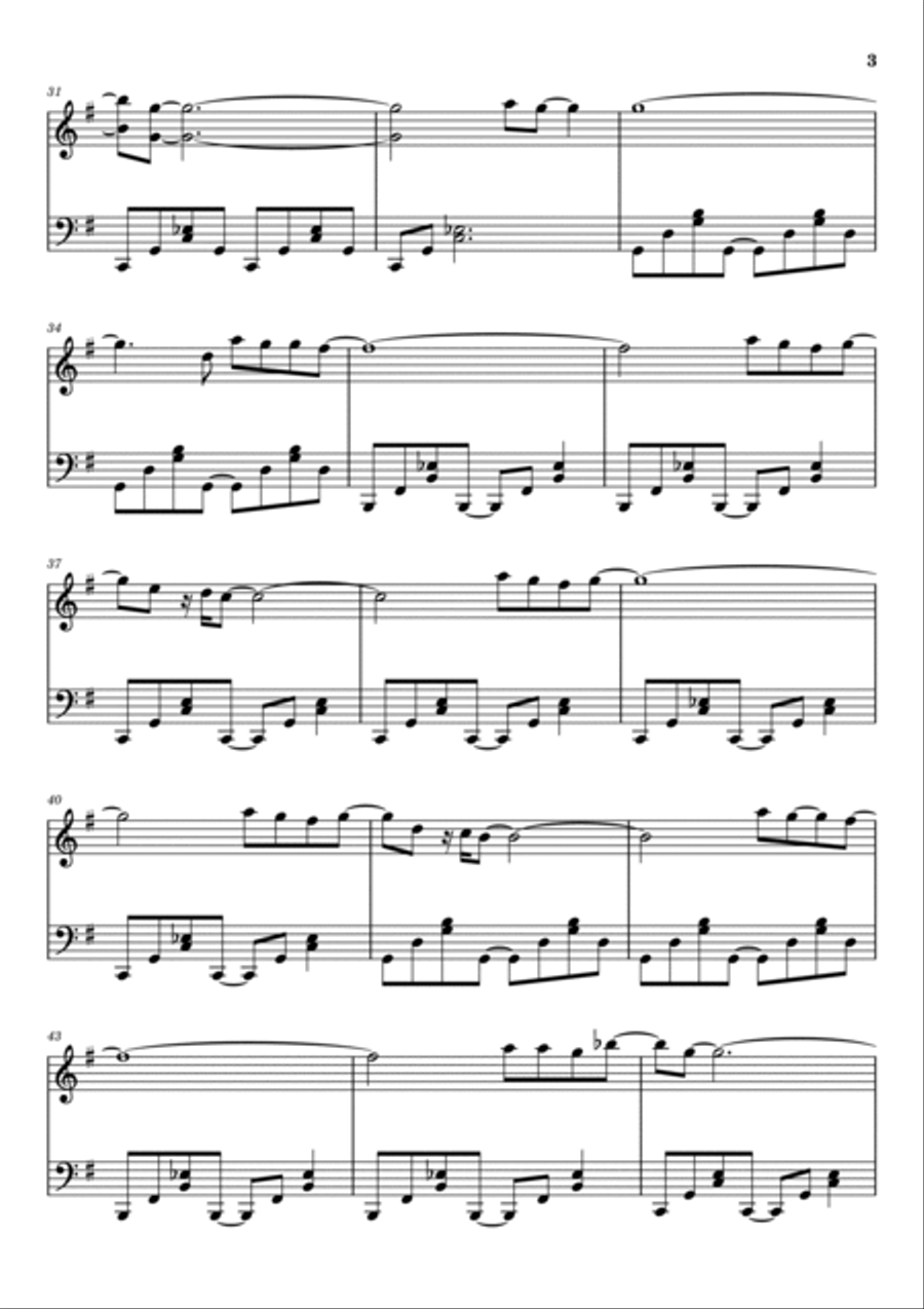 Creep Piano Solo scores gallery preview page 3