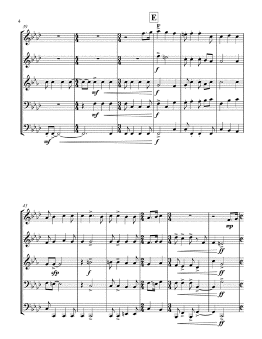 Danza Hispano Brass Ensemble scores gallery preview page 4