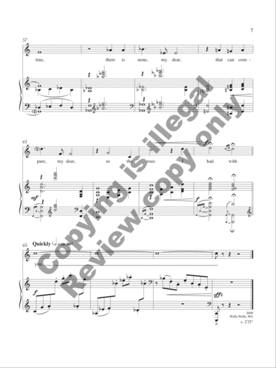 Songs of Sophistication Medium Voice scores gallery preview page 7