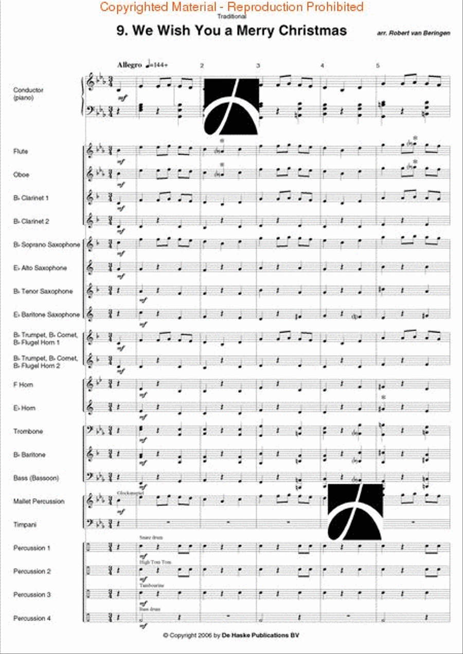 Band Time Christmas Concert Band scores gallery preview page 87
