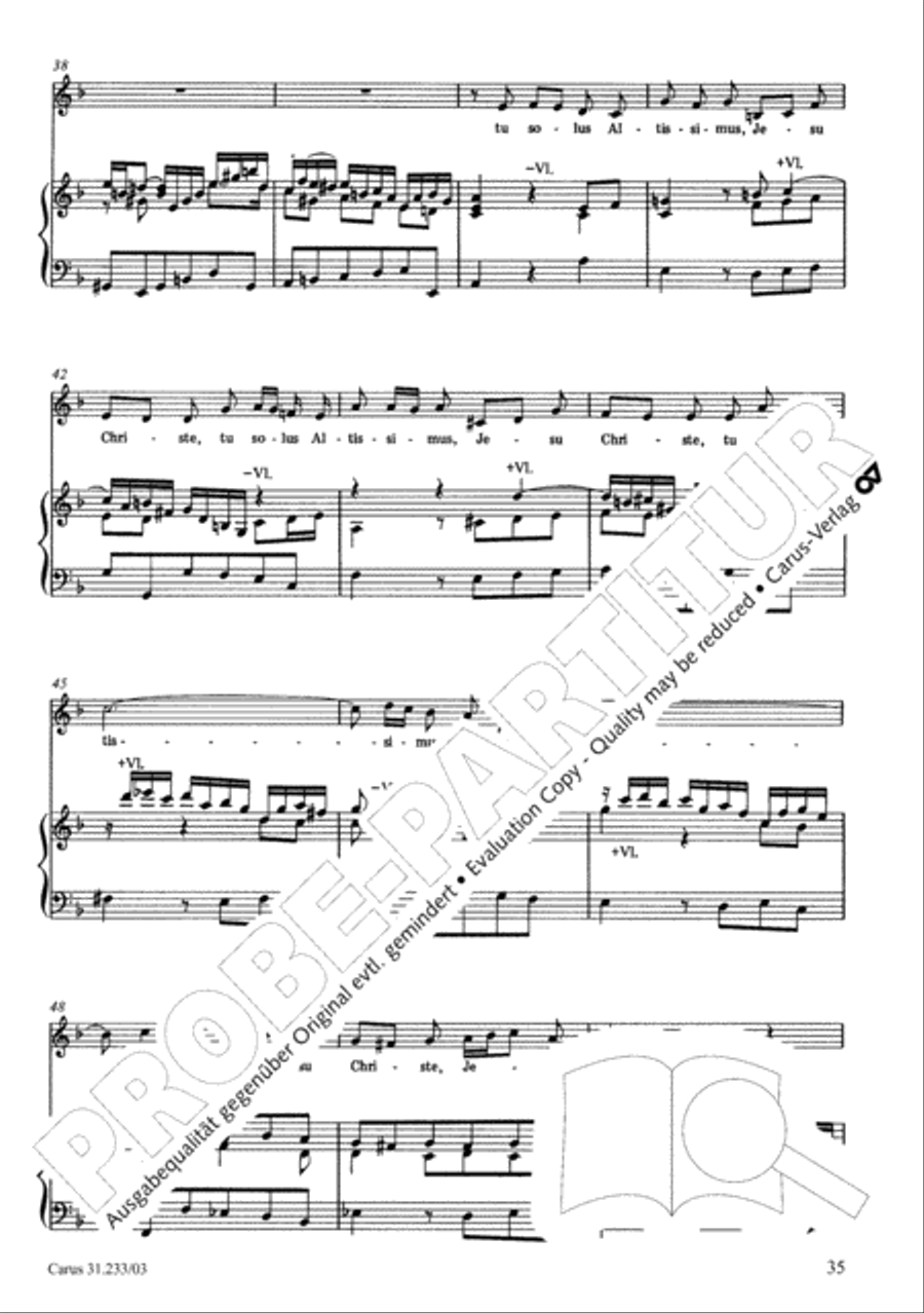 Mass in F major 4-Part scores gallery preview page 39