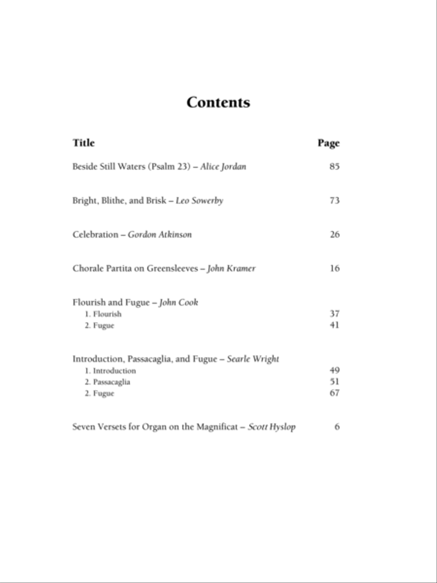 Marilyn Mason Music Library, Volume 3 Organ scores gallery preview page 2
