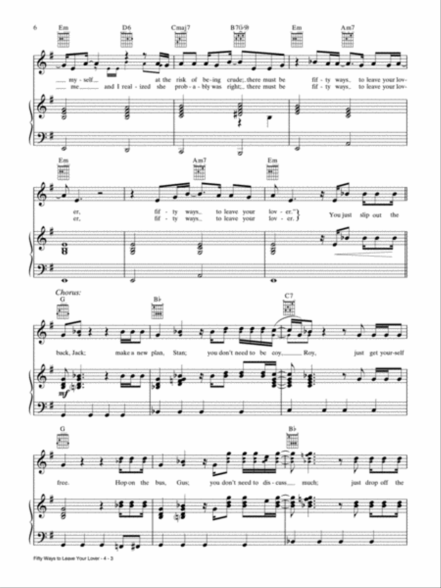 Best Top 40 Songs, '70s to '90s Piano, Vocal, Guitar scores gallery preview page 6