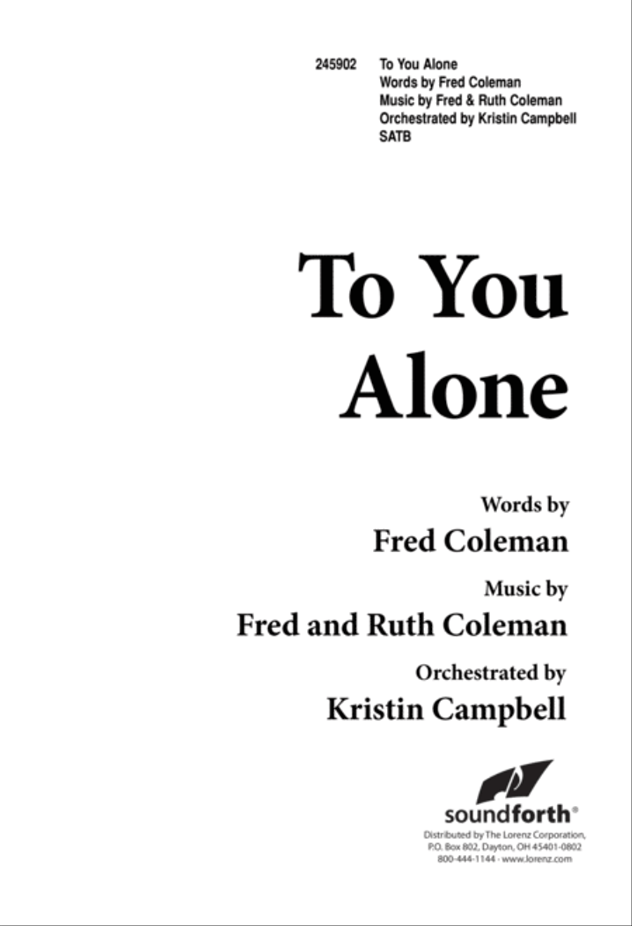 To You Alone