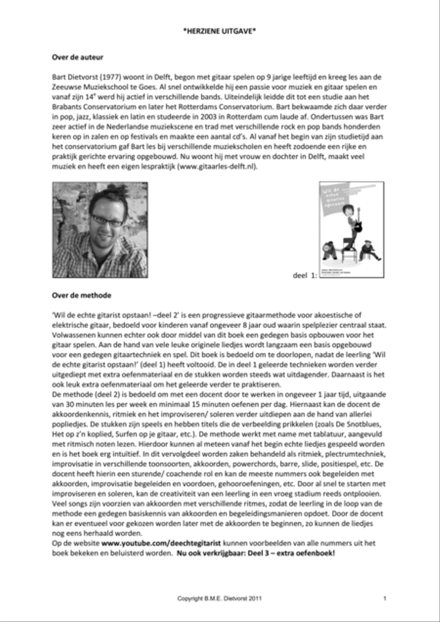 Wil De Echte Gitarist Opstaan! (deel 2) Electric Guitar scores gallery preview page 2