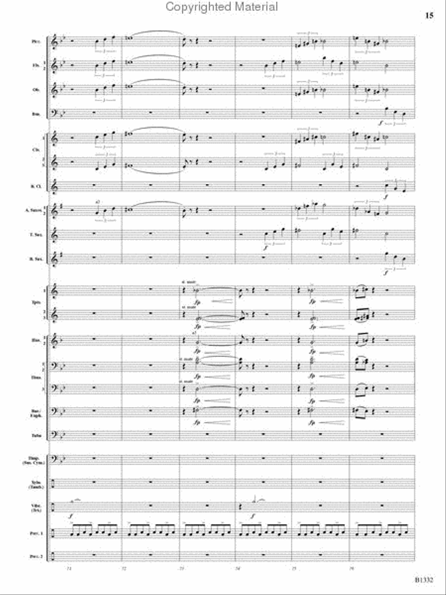 Thunderscape Concert Band scores gallery preview page 16