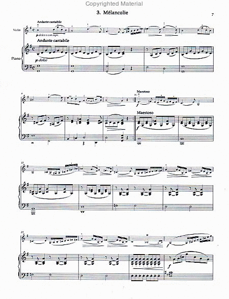 3 Romances, op. 57 by Charles Dancla Violin Solo - Sheet Music
