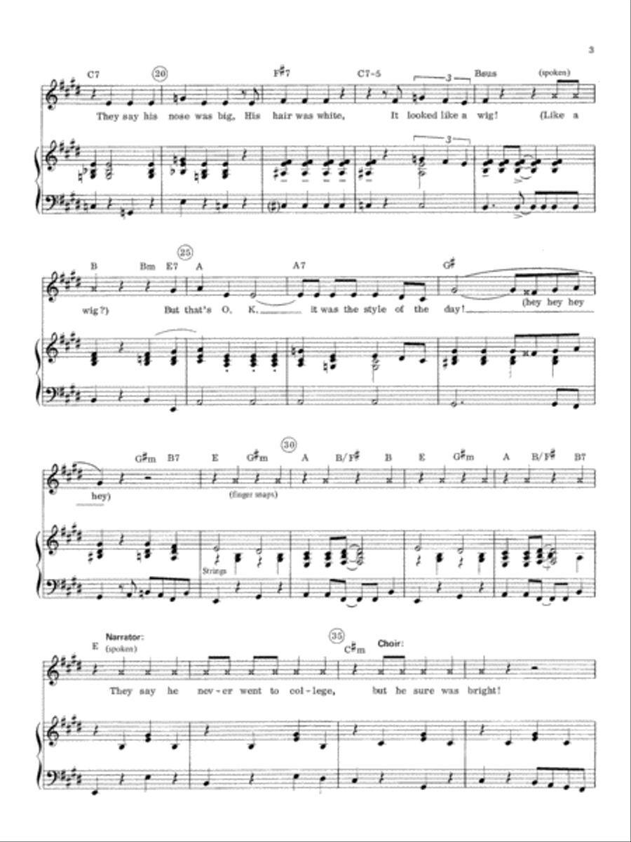 Let George Do It! Unison Choir scores gallery preview page 3