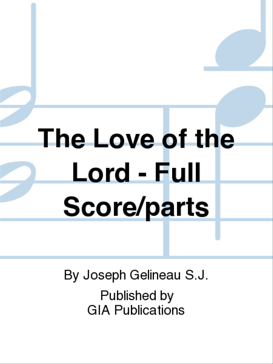 The Love of the Lord - Full Score and Parts Flute scores gallery preview page 1
