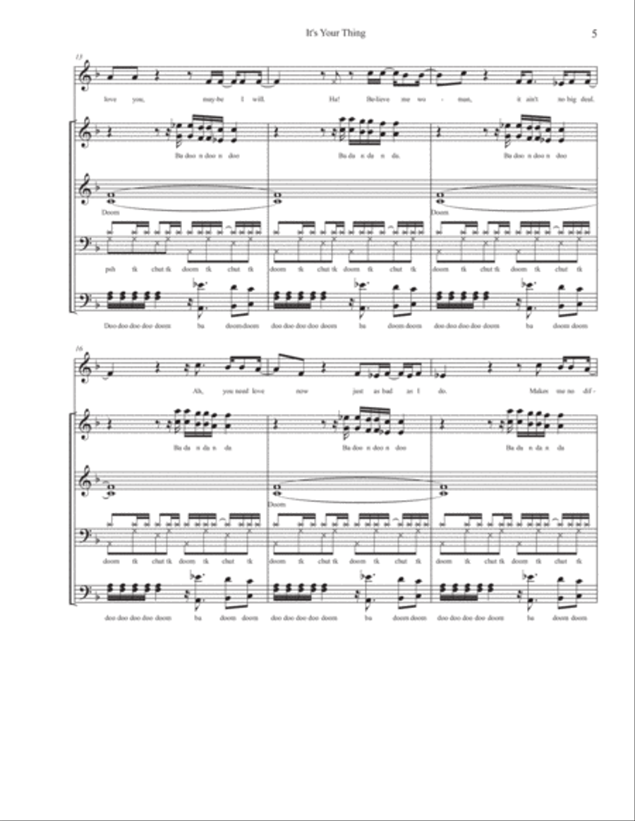 It's Your Thing 4-Part scores gallery preview page 5