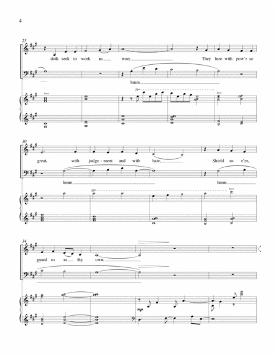 A Mighty Fortress Is Our God (Downloadable Optional Piano Solo Accompaniment) Reformation scores gallery preview page 4