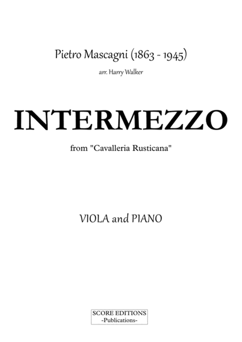 Mascagni, Pietro: Intermezzo (for Viola and Piano) image number null