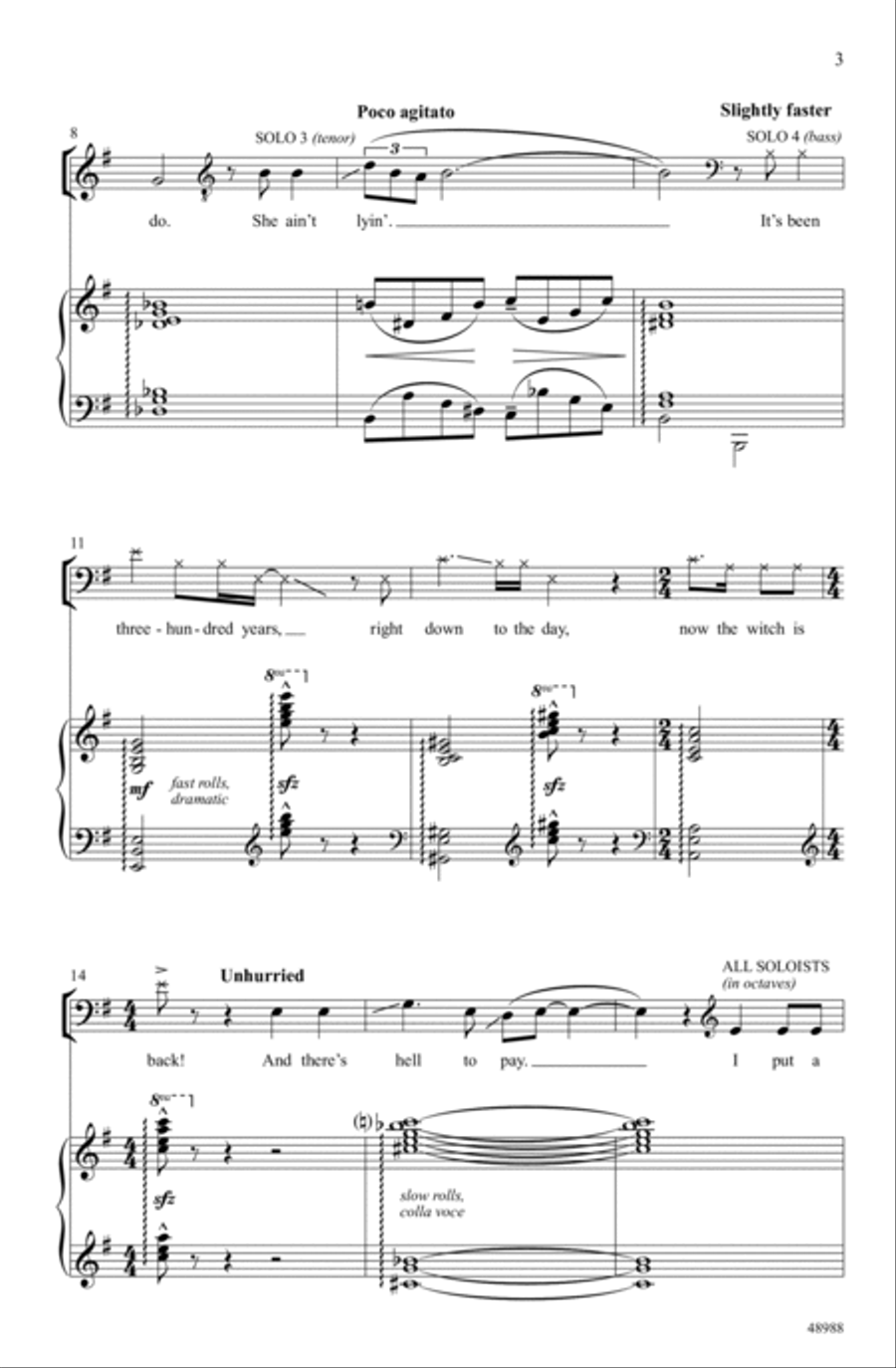 I Put a Spell on You Choir scores gallery preview page 2