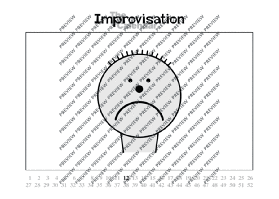 Improvisation Calendar Score scores gallery preview page 17