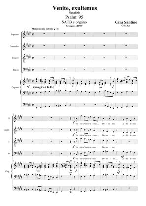 Venite, exsultemus - Choir SATB and organ