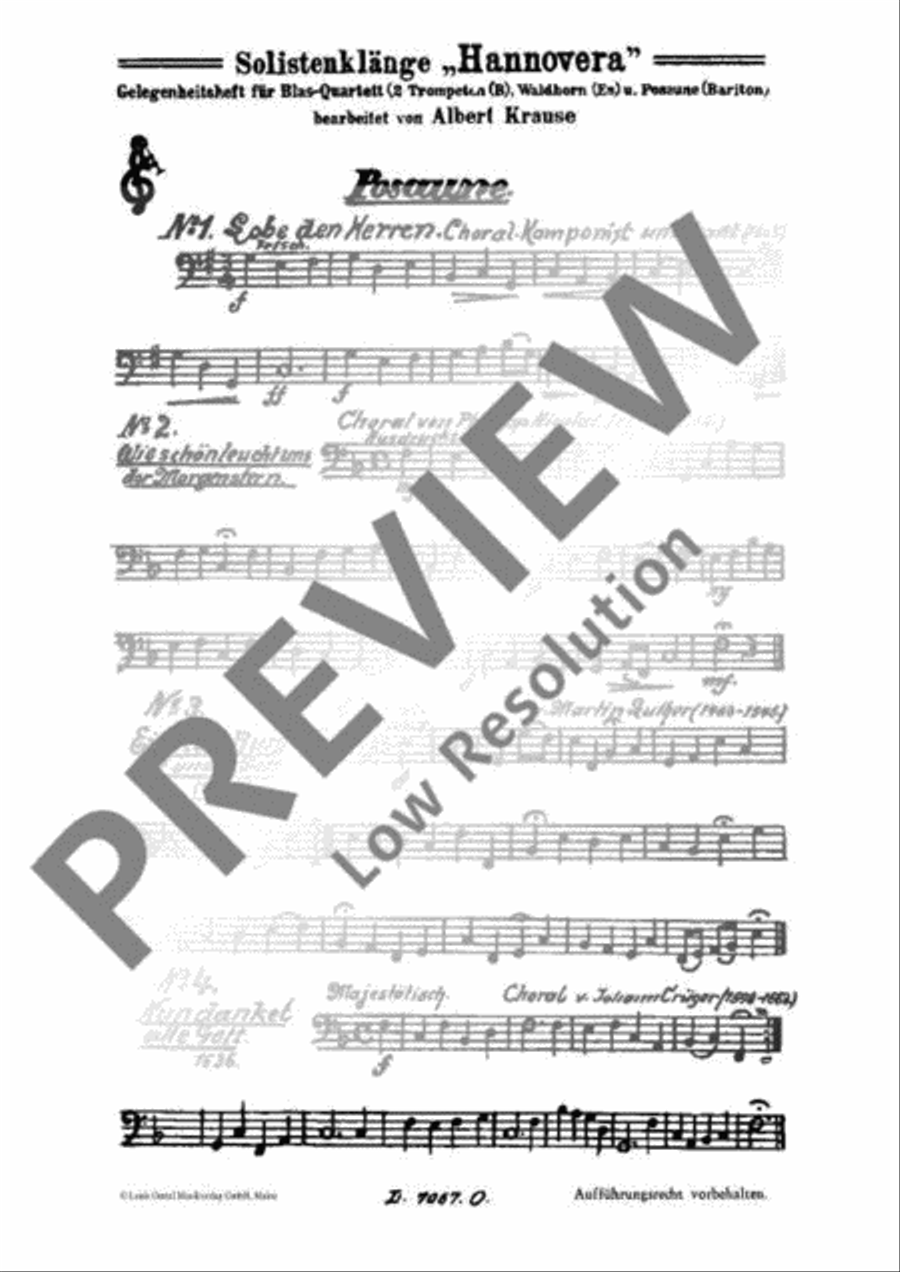 Hannovera Trombone scores gallery preview page 4