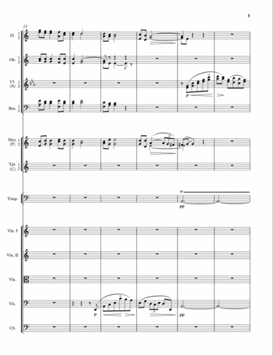Serenade in A minor (1898) Chamber Orchestra scores gallery preview page 4