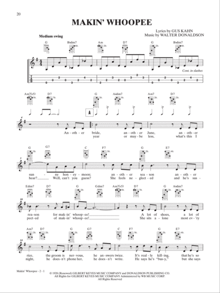 Makin' Whoopee Mandolin scores gallery preview page 1