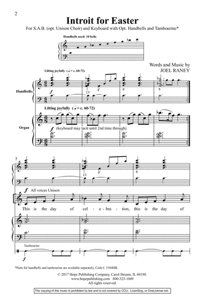 Introit for Easter-SAB image number null