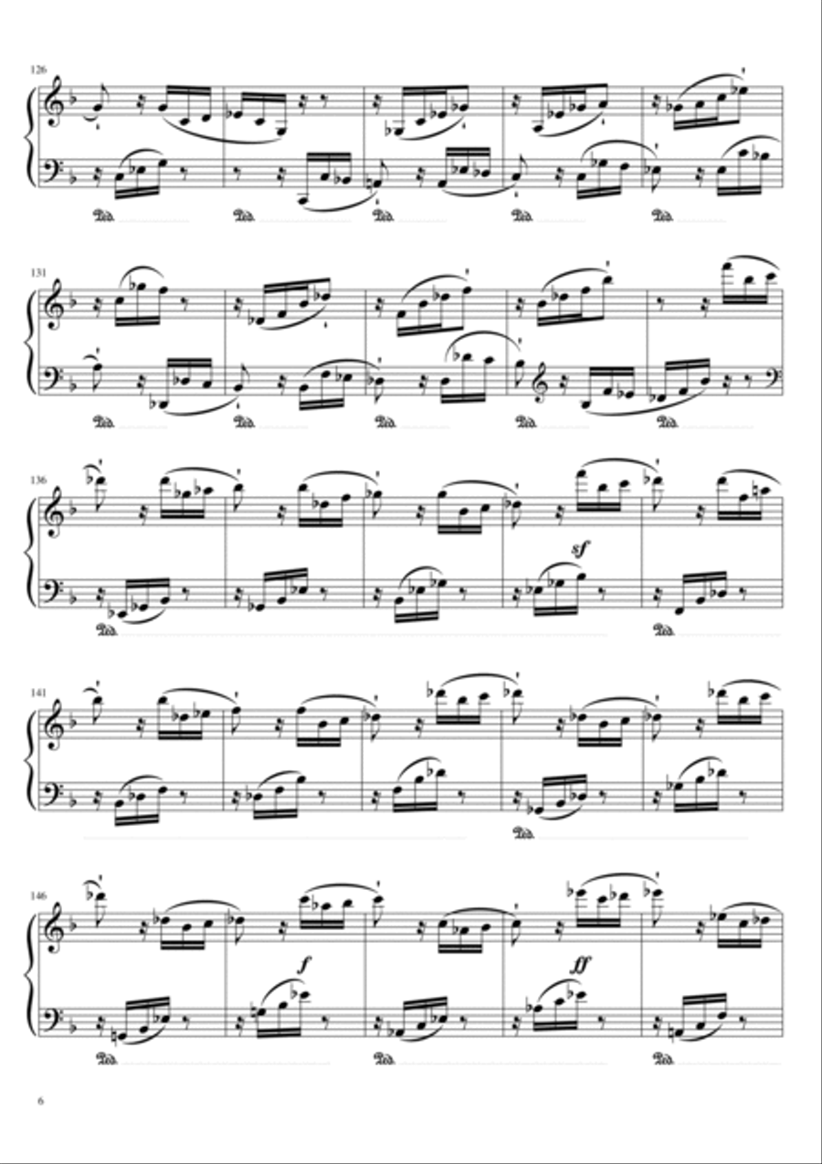 Sonate No. 17 Tempest 3rd Movement Piano Solo scores gallery preview page 6