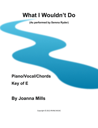 Book cover for What I Wouldn't Do