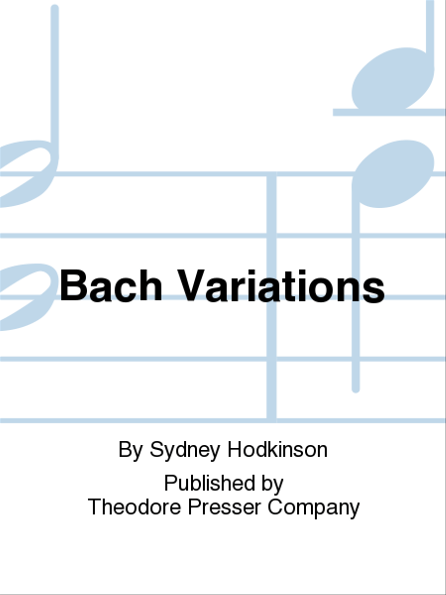 Bach Variations Concert Band scores gallery preview page 1