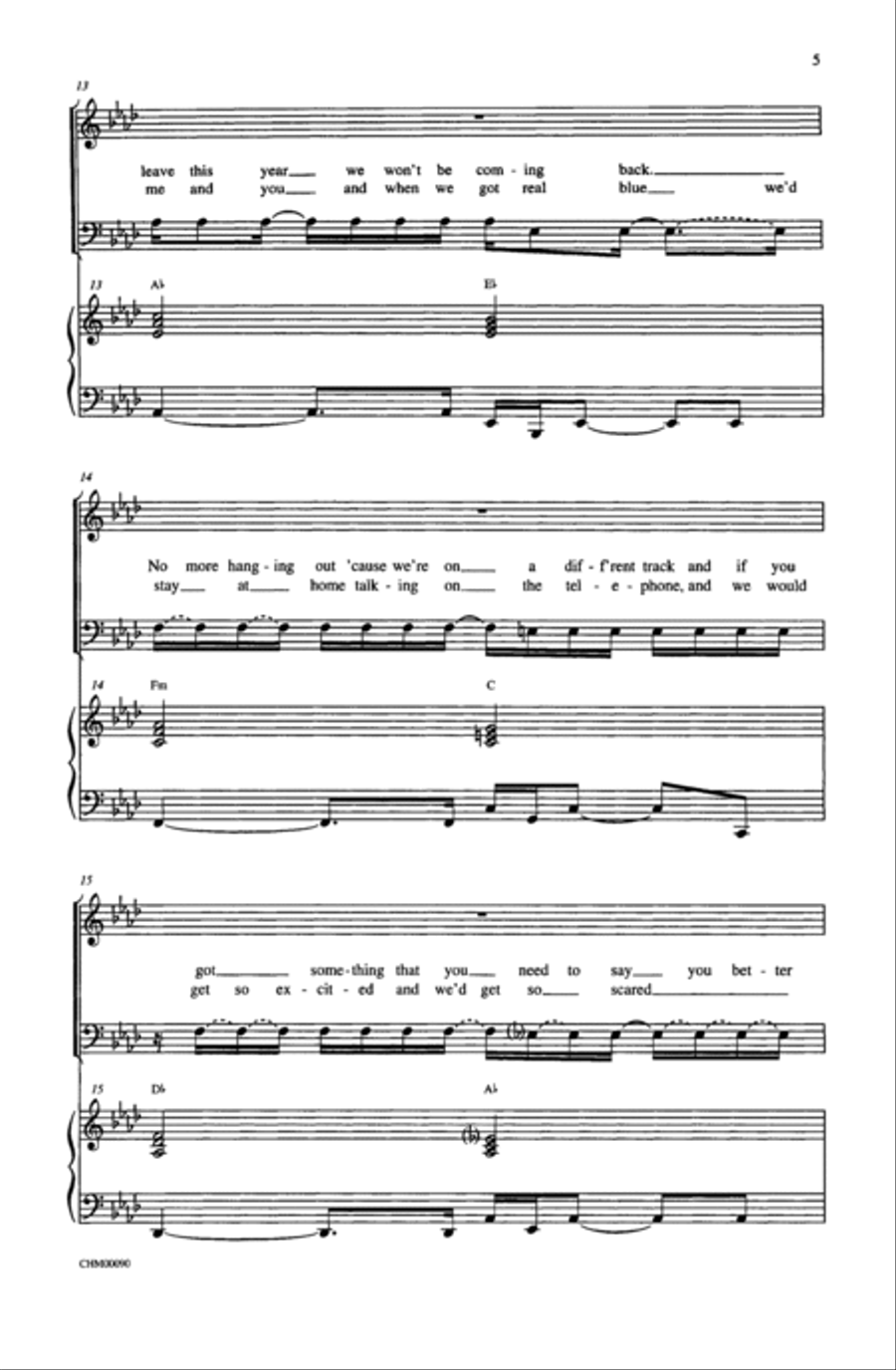 Graduation (Friends Forever) 4-Part scores gallery preview page 4