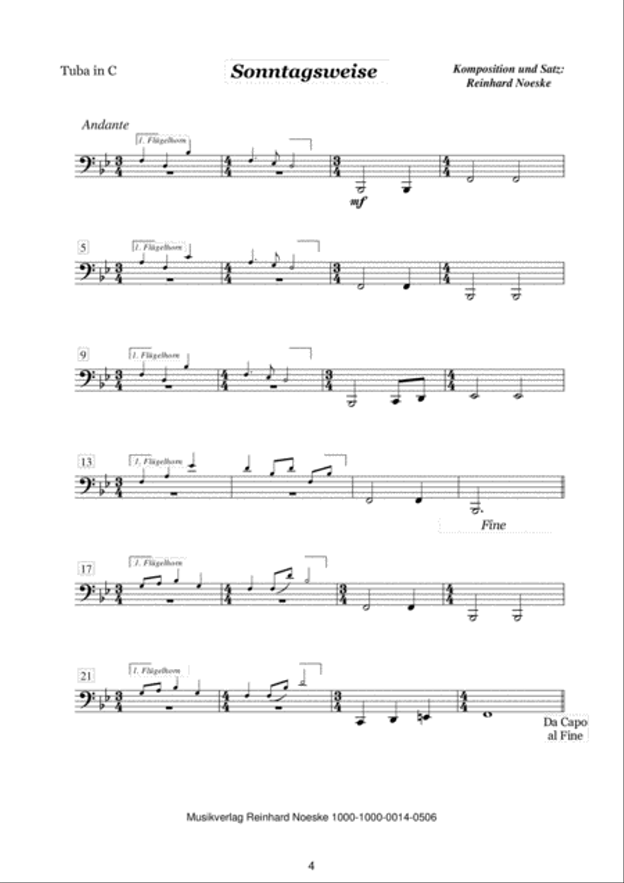 Acht Bläserweisen im alpenländischen Stil für Blechbläserquintett Brass Ensemble scores gallery preview page 6