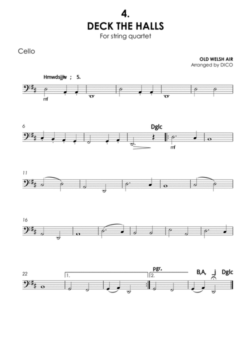 10 Christmas Carols for String Quartet, Vol. 1 - Cello image number null
