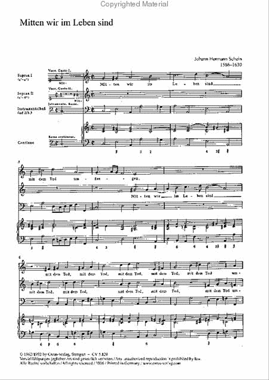 Even in the midst of life (Mitten wir im Leben sind) Women's Choir scores gallery preview page 2