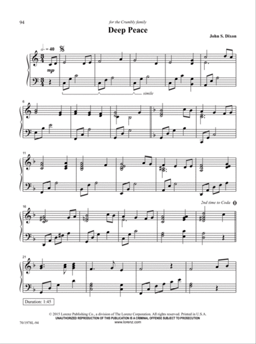 The Church Pianist's Library, Vol. 18 Piano Solo scores gallery preview page 33