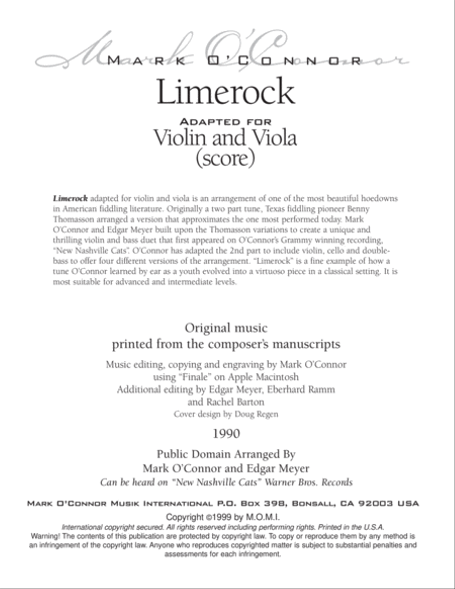 Limerock (score - vln, vla) String Duet scores gallery preview page 3