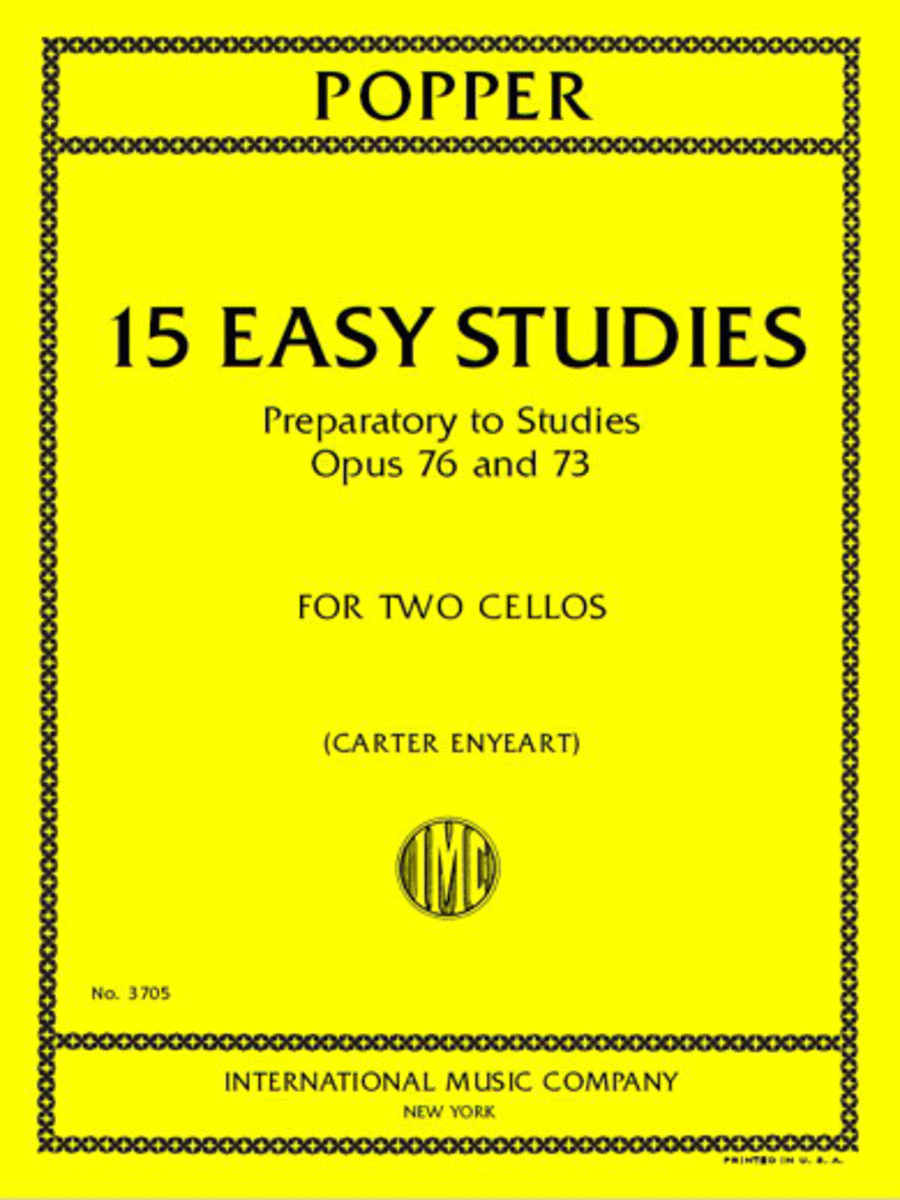 15 Easy Studies, Preparatory to Studies, Opus 76 and 73