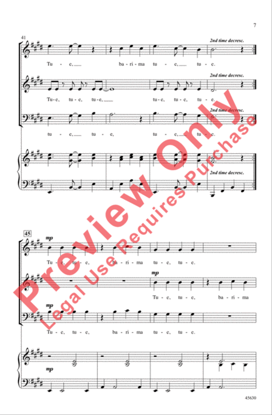 Tue, Tue 3-Part scores gallery preview page 7