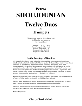 Twelve Duos for Trumpets based on Armenian Folk Songs