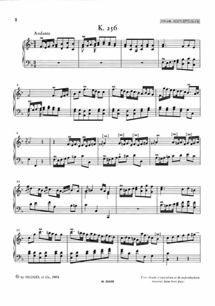 Sonates Volume 6 K256 - K305