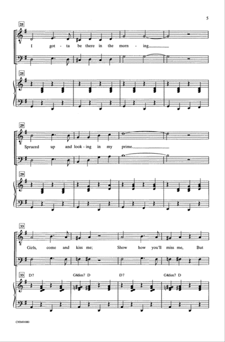 Get Me to the Church on Time Men's Choir scores gallery preview page 18