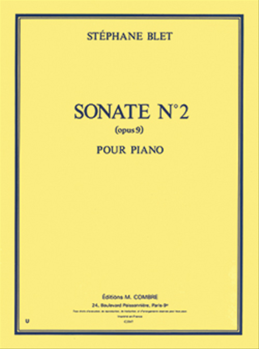 Sonate No. 2 Op. 9 Piano Solo scores gallery preview page 1